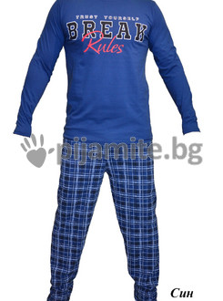 Мъжка пижама, каре панталон - Break rules 11248